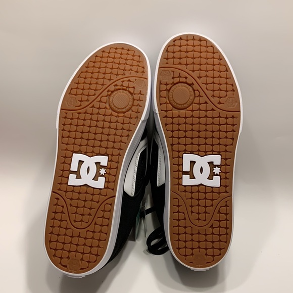 New DC shoes Men’s PURE  Black/ White/ GUM (BW6) Size 9  300660 - Picture 13 of 15
